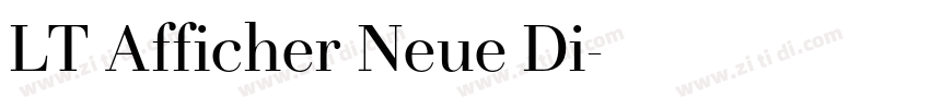 LT Afficher Neue Di字体转换
